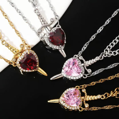 Eternelle Heart and Sword Necklace™