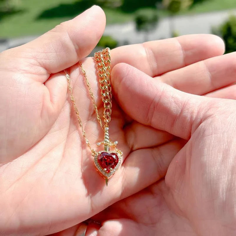 Eternelle Heart and Sword Necklace™